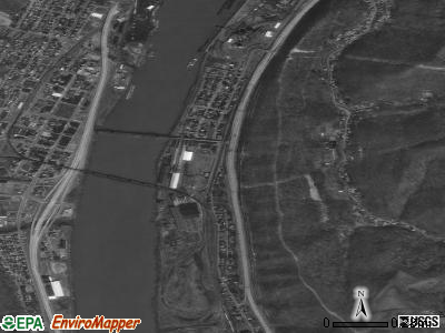 Benwood satellite photo by USGS