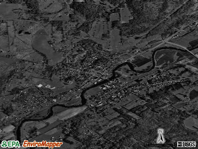 Oxford satellite photo by USGS