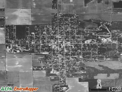 Oblong satellite photo by USGS