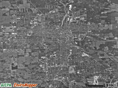 Marion satellite photo by USGS