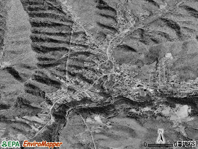 Ansted satellite photo by USGS