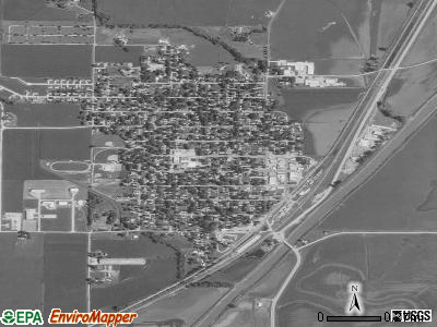 Woodbine satellite photo by USGS