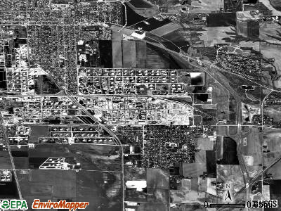 Roxana satellite photo by USGS