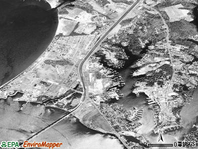 Solomons satellite photo by USGS