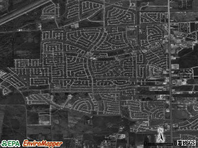 Mission Bend satellite photo by USGS