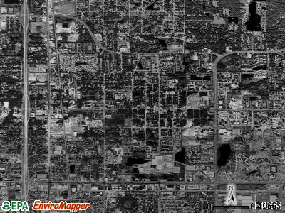 University satellite photo by USGS