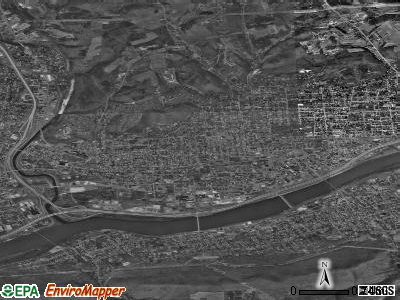 Williamsport satellite photo by USGS