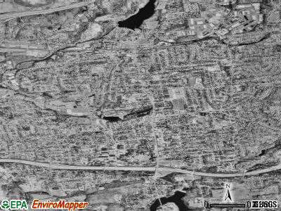 Central Manchester satellite photo by USGS