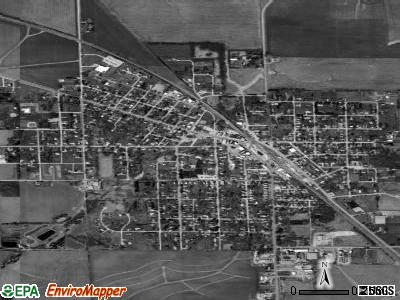 Warren satellite photo by USGS