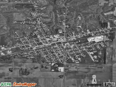 Rainier satellite photo by USGS
