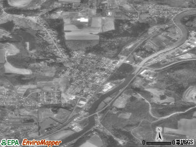 Hyde satellite photo by USGS