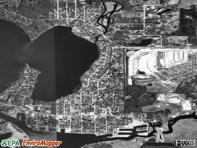 Lake Catherine satellite photo by USGS