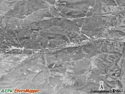 Erin satellite photo by USGS