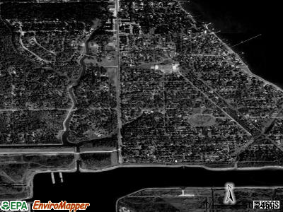 Shoreacres satellite photo by USGS