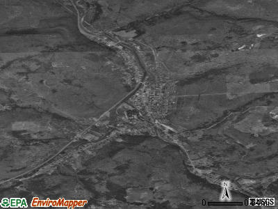 Blossburg satellite photo by USGS