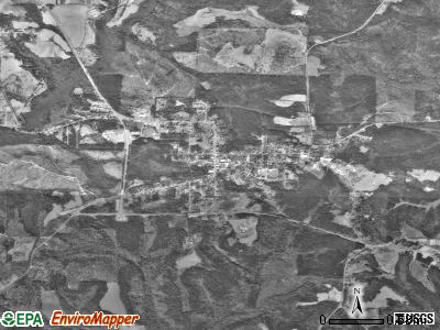 Clayton satellite photo by USGS
