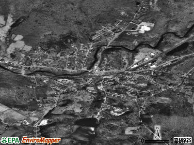 Warren satellite photo by USGS