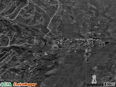 Capitan satellite photo by USGS