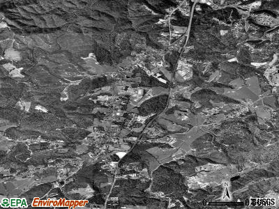 Moravian Falls satellite photo by USGS