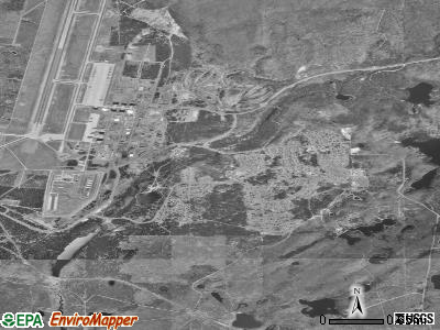 Moose Wilson Road satellite photo by USGS