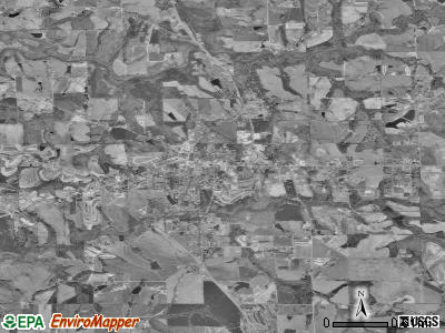Crossville satellite photo by USGS