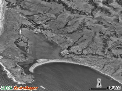 Bodega Bay satellite photo by USGS
