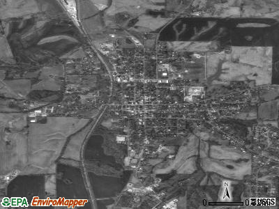 Clinton satellite photo by USGS