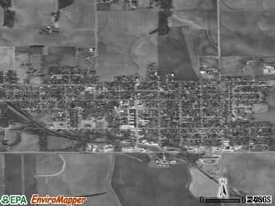 Granville satellite photo by USGS