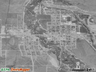 Pinedale satellite photo by USGS
