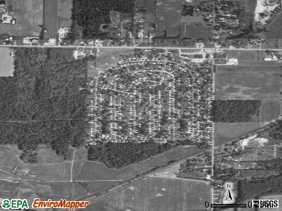 Eaton Estates satellite photo by USGS