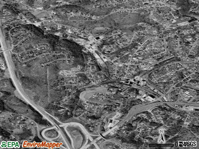 Mabscott satellite photo by USGS