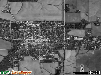 Toulon satellite photo by USGS