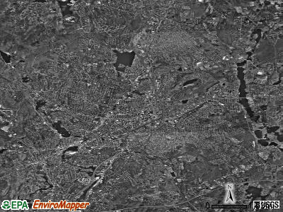 Worcester satellite photo by USGS
