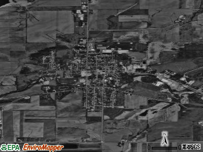 Tower City satellite photo by USGS