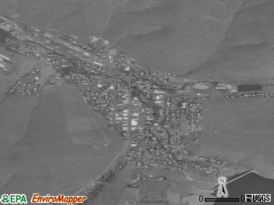 Heppner satellite photo by USGS