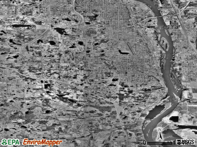 Inver Grove Heights satellite photo by USGS