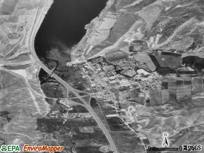 Coalville satellite photo by USGS