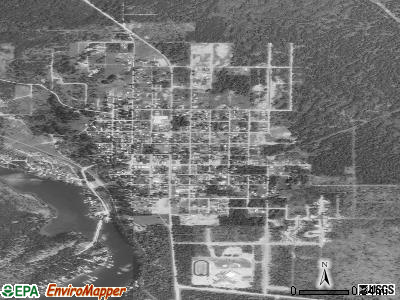 Spirit Lake satellite photo by USGS