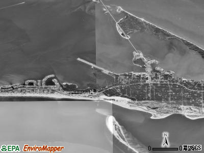 Dauphin Island satellite photo by USGS