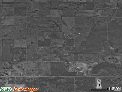 Beggs satellite photo by USGS