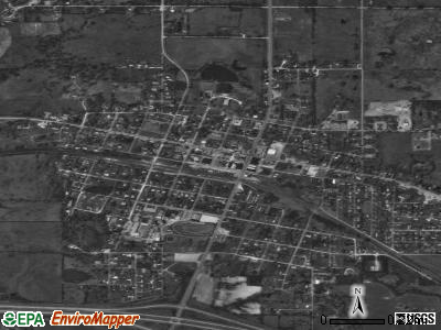 Vian satellite photo by USGS