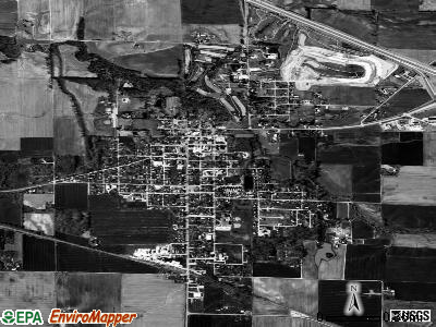 Okawville satellite photo by USGS
