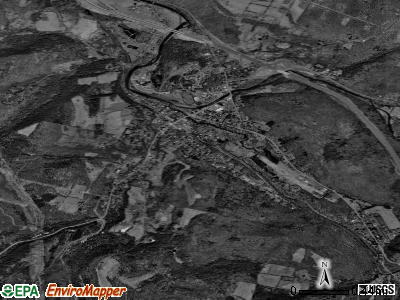 Livingston Manor satellite photo by USGS