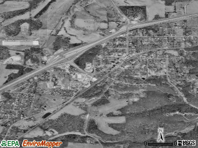 Bourbon satellite photo by USGS