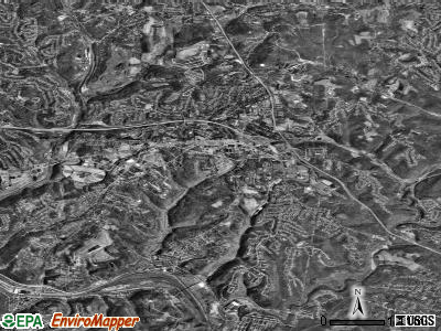 Municipality of Monroeville satellite photo by USGS