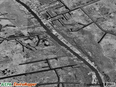 Barataria satellite photo by USGS