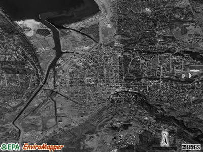 Ithaca satellite photo by USGS