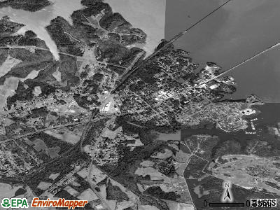 Clarksville satellite photo by USGS