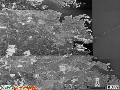 Milam satellite photo by USGS