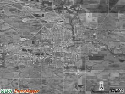 Brooklyn Center satellite photo by USGS
